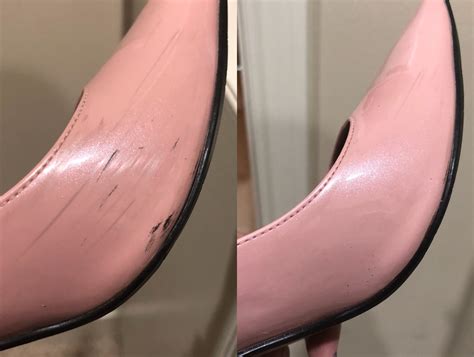 patent leather shoes scuffs removal